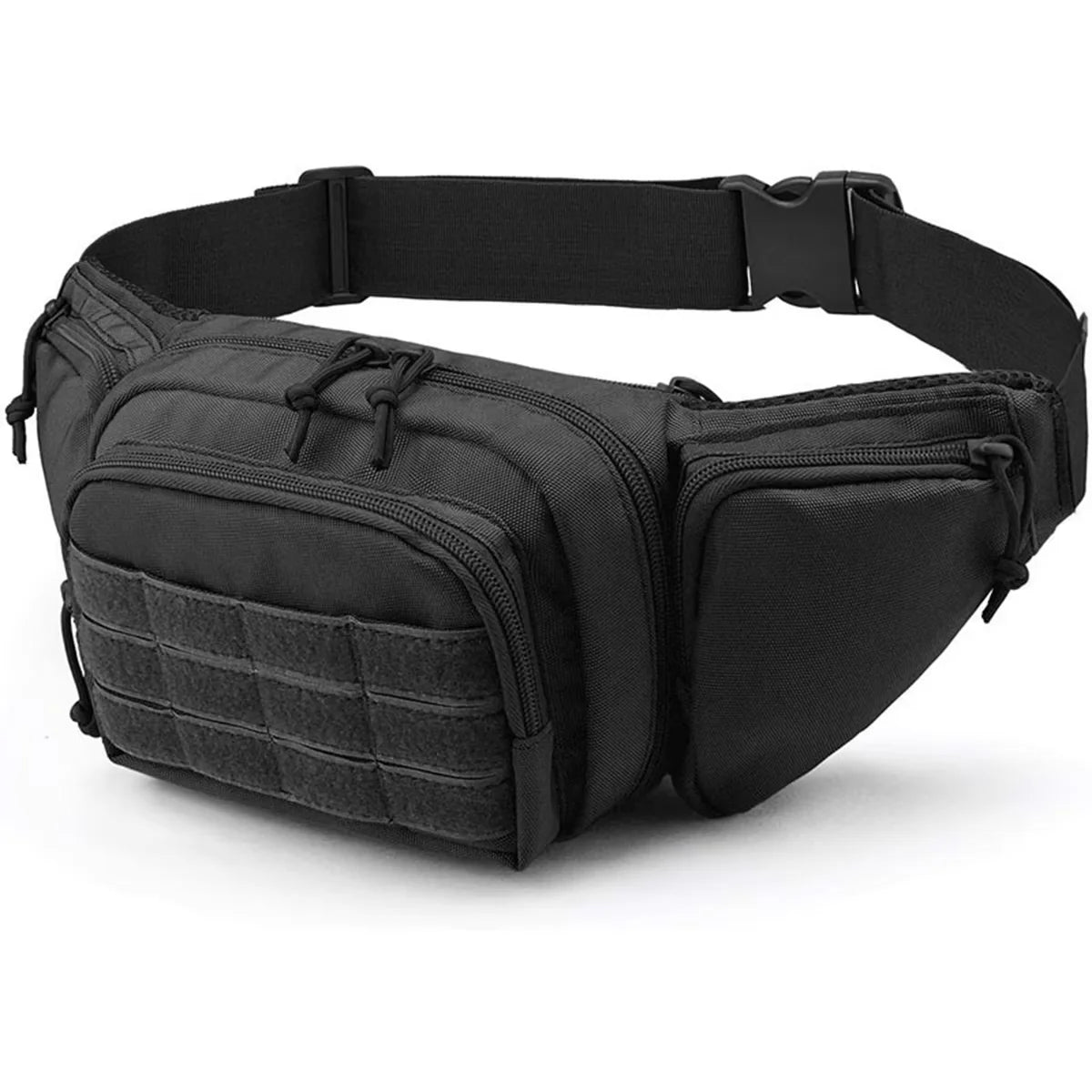 HOMEFISH Nylon Tactical Chest Sling Bag for Men, Outdoor Sports Cycling Fanny Pack, Multi-purpose Waist Hip Bag for Camping