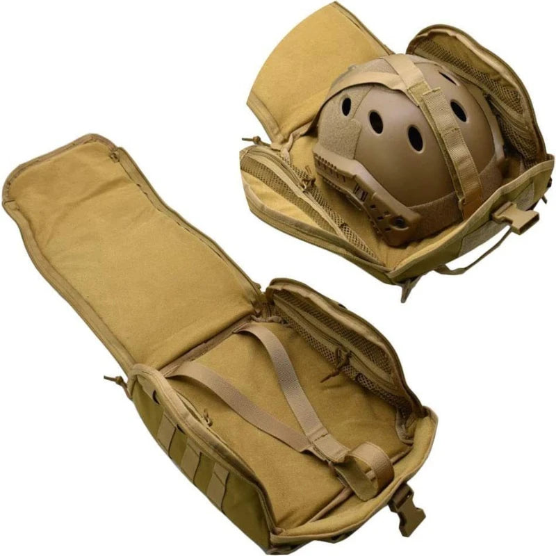 Tactical Helmet Bag Pack Multi-Purpose Military Carrying Pouch Helmets Storage Bag for Sports Hunting Shooting Combat