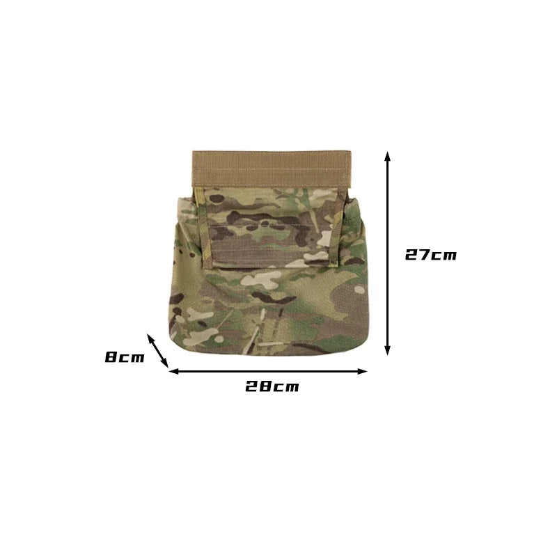 Tactical Bag Chest Drop Pouch Hunting Chest Hanging Storage Folded Abdominal Bag Vest Gear