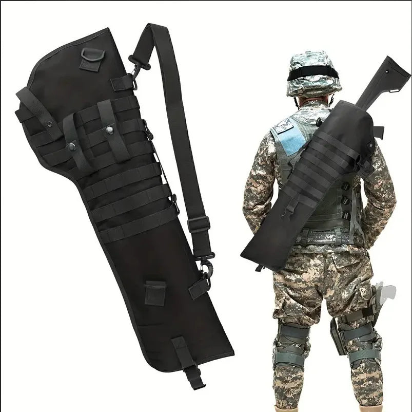 Tactical Rifle Shotgun Holster M4 AK Case Molle Nylon Weapons Hunting Airsoft Holder Paintball Outdoor Tactical Gun Backpack