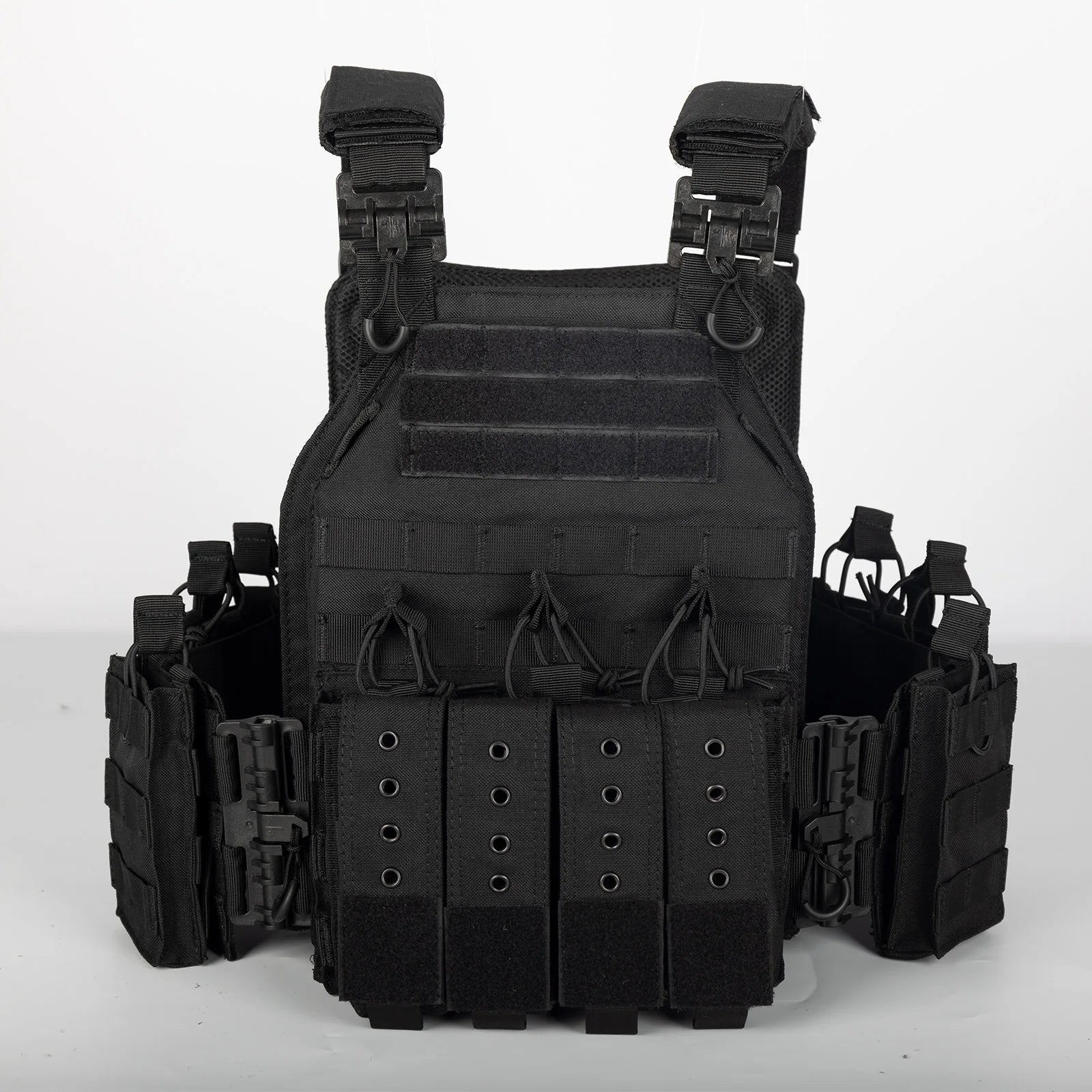 YAKEDA Quick Release 1000D Nylon Tactical Outdoor Vest With Adjustable and Molle System for Airsoft Hunting