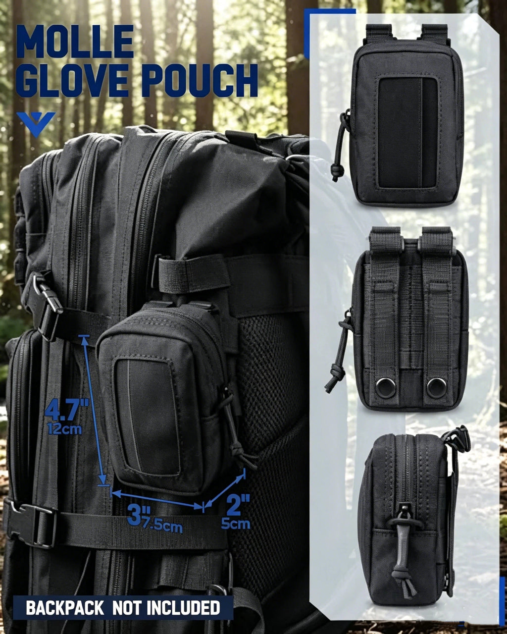 Disposable Glove Pouch MOLLE Nylon Tactical Pouch Duty Belt EMT Medical Gloves Storage Bag Outdoor Hunting Waist Pack Accessory