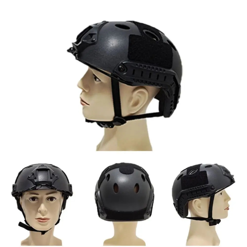 Sports Safety ABS Helmet One Size Black Khaki Green Protective Helmets Game Helmets