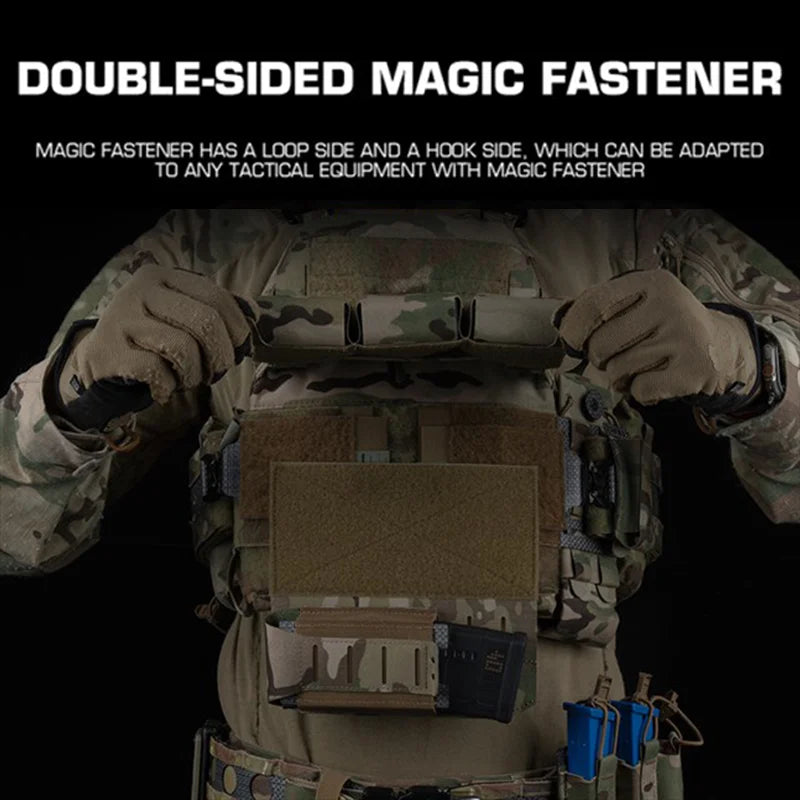 Modular Drop Panel V2 MOLLE Hook Loop Attachment Tourniquet Glove Magazine Organizer for Airsoft Hunting Chest Rig