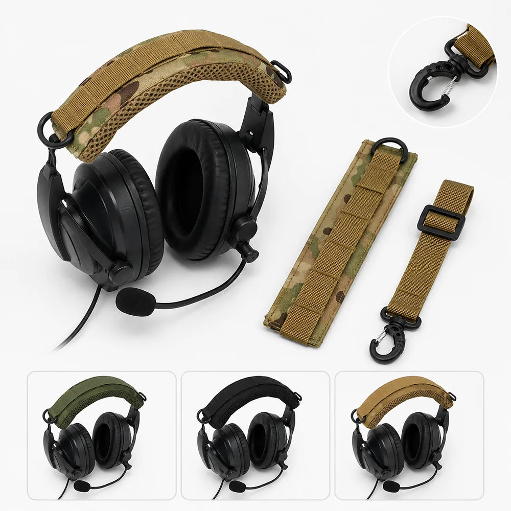 Noise Reduction Tactical Earmuff Extended Headband Hearing Protector Cover Shooting Soundproof Headset Ear Pad Accessories