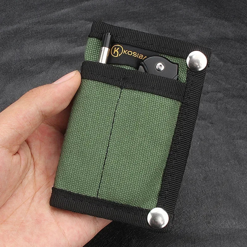 EDC Bag Nylon Organizer Pen Card Wallet Storage Portable Bag Molle Tactical Bag