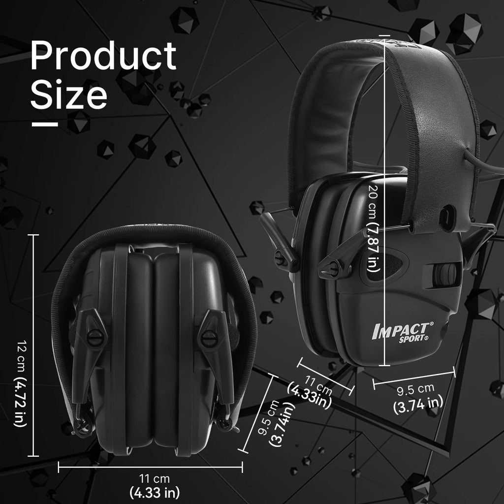 2024 Tactical Electronic Shooting Earmuff Outdoor Sports Antinoise Headset Impact Sound Amplification Hunting Ear Protector