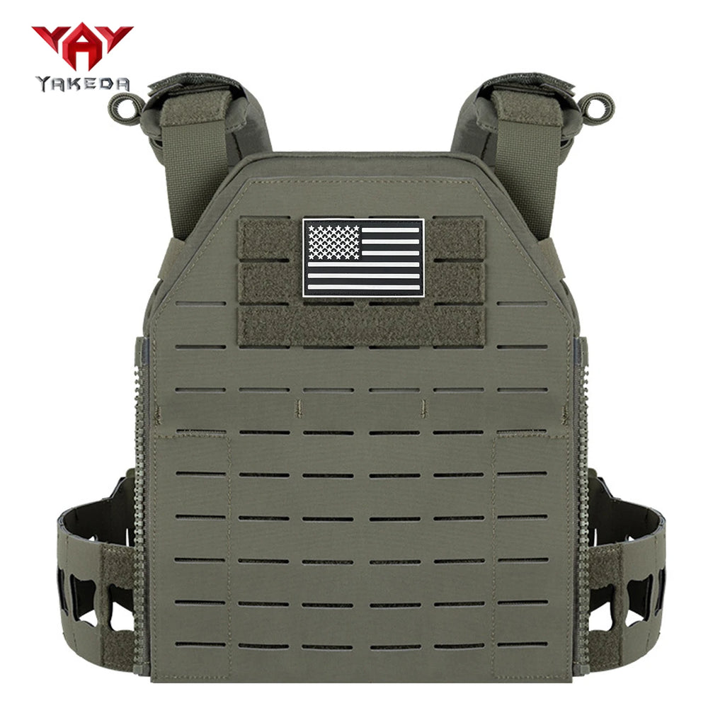 YAKEDA Quick Release Multifunctional Hunting Vest Breathable Nylon Vest can be used for hunting, wilderness survival, etc