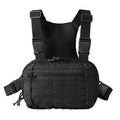 Tactical Chest Rig Bag with Gun Holster Hunting Chest Pack Molle Admin Pouch Utility EDC Chest Pouch Pistol Bag Adjustable Strap