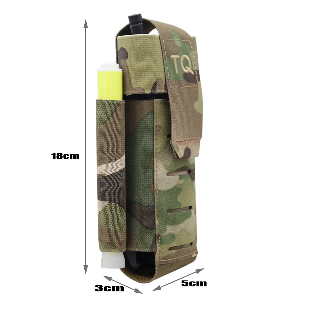 Tactical Tourniquet Pouch TQ Holder Quick Deploy Trauma Kit Storage With Hook Loop Panel For Molle System Belt Hunting Vest