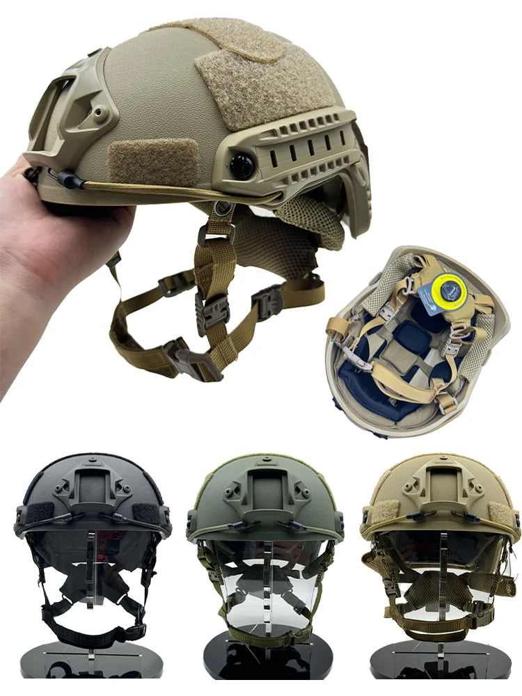 FAST Helmet Airsoft MH Helmet ABS New Thickened Outdoor PJ Air Gun Shooting CS Protective Equipment