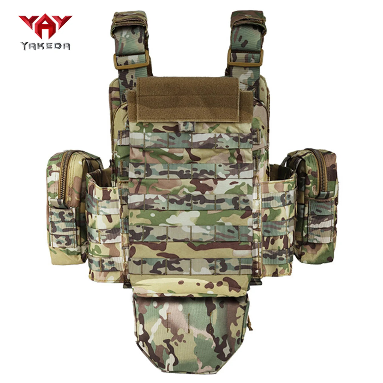YAKEDA   The eight-piece hunting vest has multiple storage bags and is suitable for hunting training and other scenarios