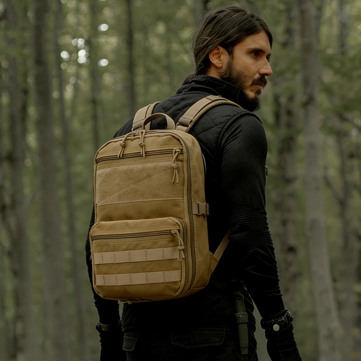 Tactical MOLLE Backpack – Outdoor EDC Backpack – Multi-Functional Tactical Backpack for Cycling, Hiking, and Mountain Biking