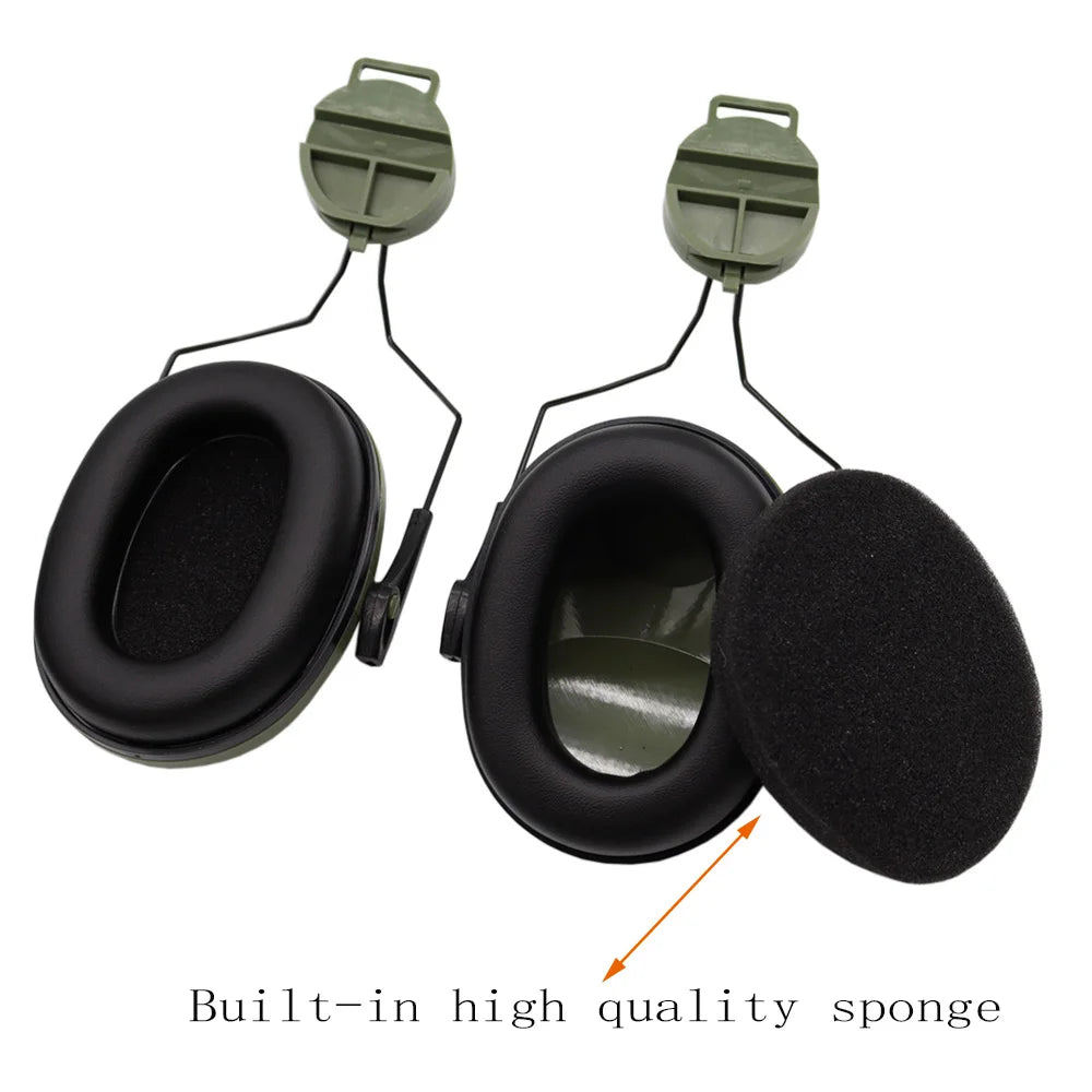 Upgrade Anti-Noise Tactical Hunting Ear Defenders FAST Helmet Mounted Version EarMuff Hearing Protection Soundproof for Shooting