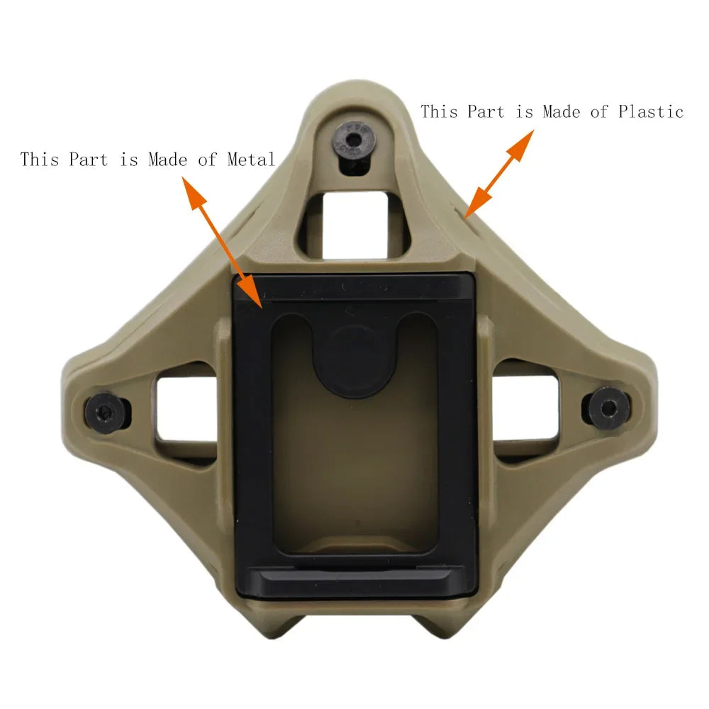 Tactical MK Helmet VAS Shroud Three Hole NVG Mount Adapter for MK FAST MICH AF Wendy Helmet Night Vision Bracket Accessories