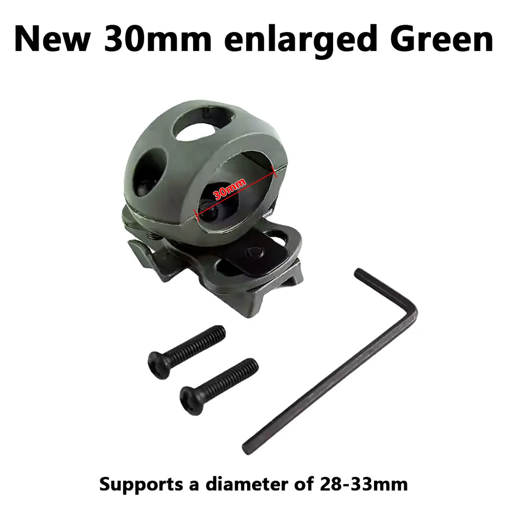 Tactical Helmet Adaptor Outdoor Sports Cycling Headlight Holder Mount Clamp Universal Rail Helmets Light 1 Inch 1.2 Inch 30mm