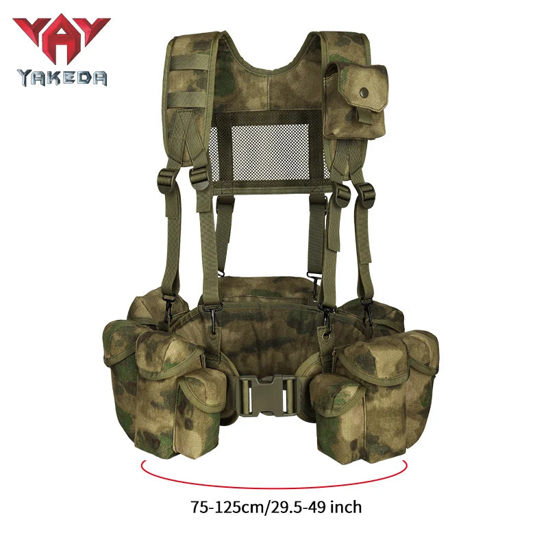 YAKEDA MOLLE system bellyband vest waterproof, wear-resistant, tear resistant, expandable and detachable