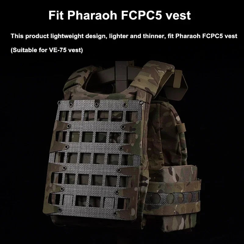 Tactical Lightweight Plate Carrier Vest Expand Gear Holder MOLLE Zipper Back Panel Board Outdoor Hunt Protective Equipment Vest