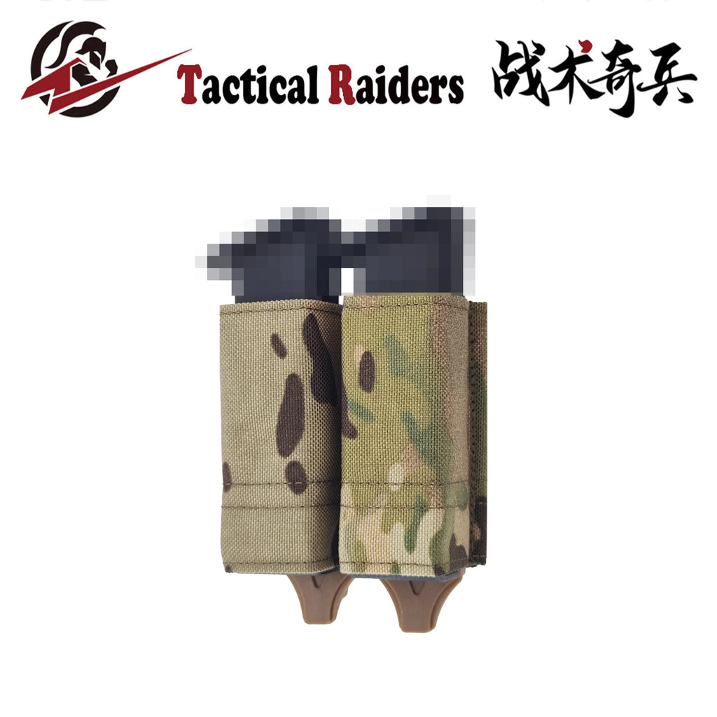 【Tactical Raiders】PM-024 ESSTAC Style KYWI 9mm Magazine Pouch with Tactical double mag pouch K-Plate Holster