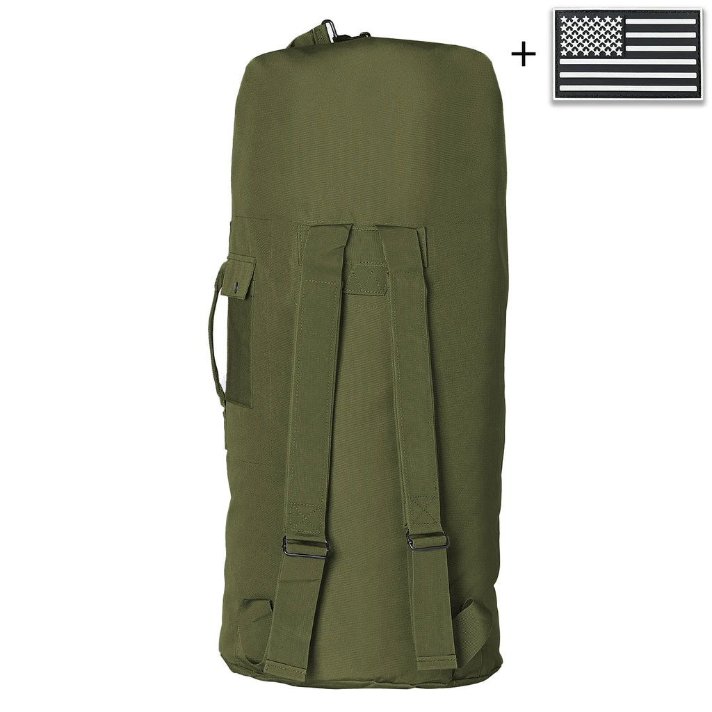 Large capacity buckle closure design luggage bag, paired with reinforced webbing handle for stronger load-bearing capacity
