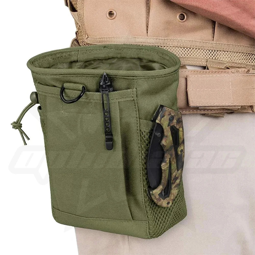 OPHIDIAN Hunting Magazine Recovery Bag Molle Trash Bag, Magazine Ammunition Bag, Belt Waist Bag Adjustable Holster Bag
