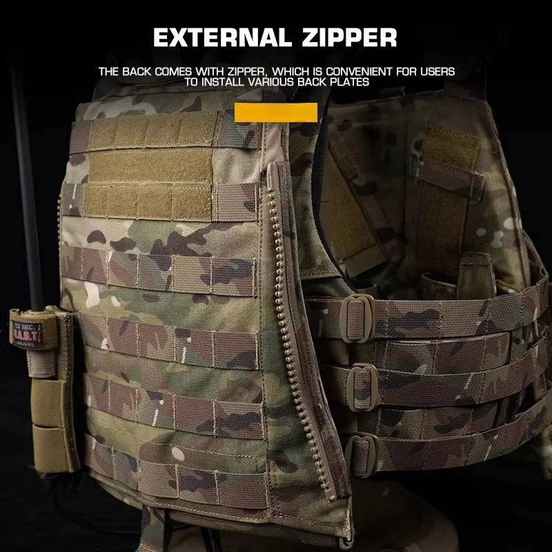 AVS MBAV Multi Functional Tactical Vest Adaptive Modular Plate Carrier Quick Release Comfortable MOLLE Hunting Airsoft Equipment