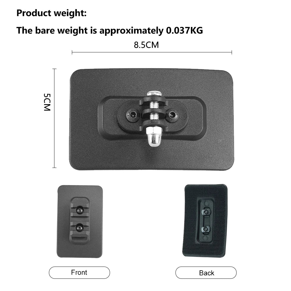 BOOIU Tactical Helmet Velcro Base Adapter Fixed Mount For Fast Helmet Go Pro Camera Or Stand Flash Clip Helmet Accessories