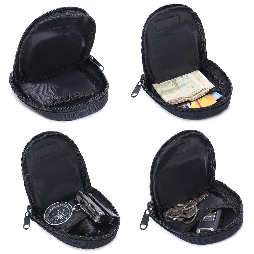 Tactical Wallet EDC Molle Pouch Portable Key Case Outdoor Sports Coin Purse Hunting Bag Zipper Pack Multifunctional Bag