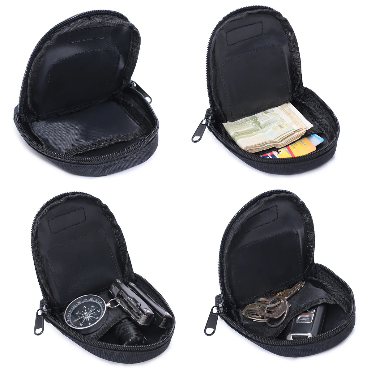 Tactical Wallet EDC Molle Pouch Portable Key Case Outdoor Sports Coin Purse Hunting Bag Zipper Pack Multifunctional Bag