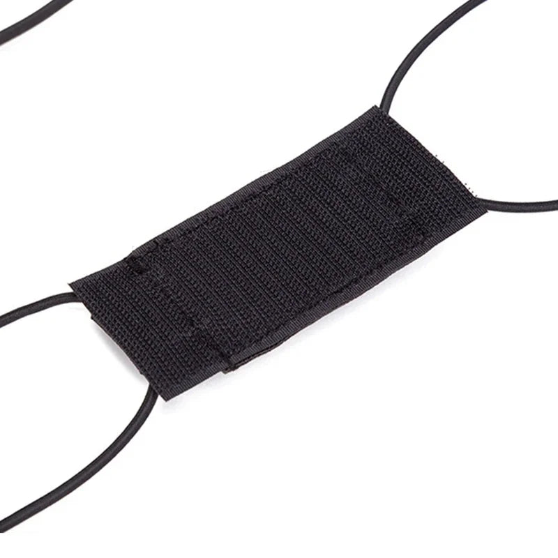 Tactical Helmet Battery Holder Night Vision Fixed Safety Elastic Storage Rope Helmet Battery Pouch for CR123A