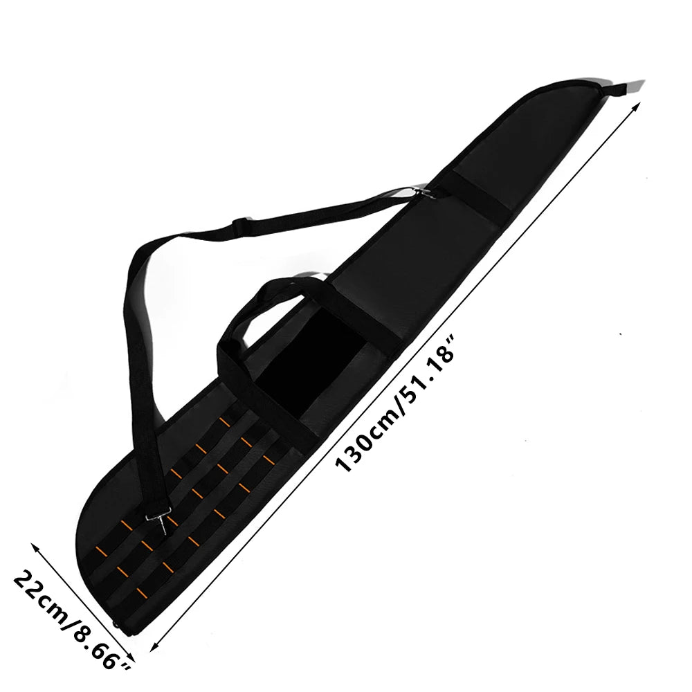 Tactical Rifle Bag 130cm Weapons Transport Case Shotgun Bag Molle Hunting Gun Carrier Pouch Soft Padded Case with Shoulder Strap