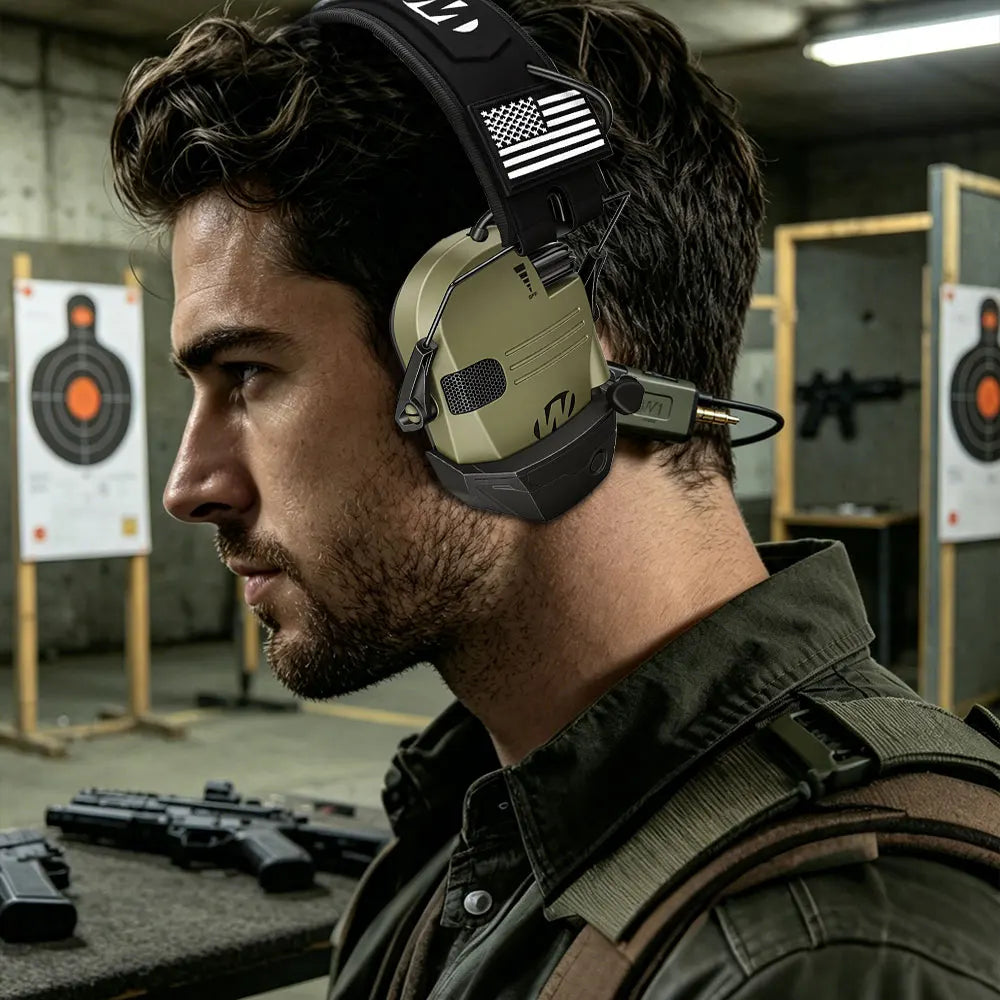 NEW Tactical Shooting Earmuffs Hunting Electronic Hearing Protector Active Noise Reduction Headphone with BT adapter (optional)