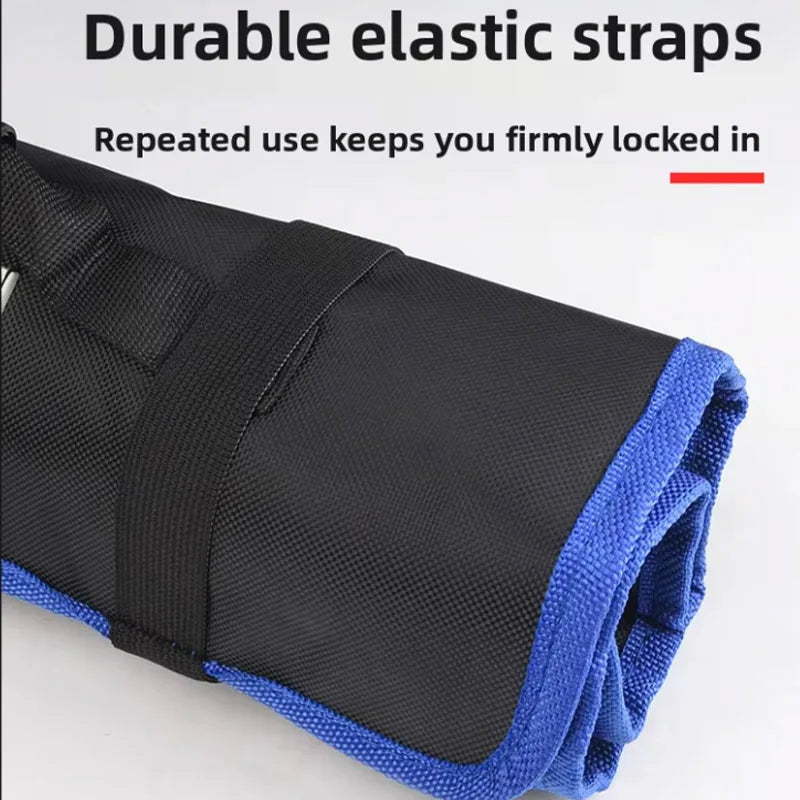 Oxford Cloth Roll Portable Pouch Bag Wrench Tool Foldable Spanner Hammer Camping Pocket Tool Storage Bag Electrician Bag