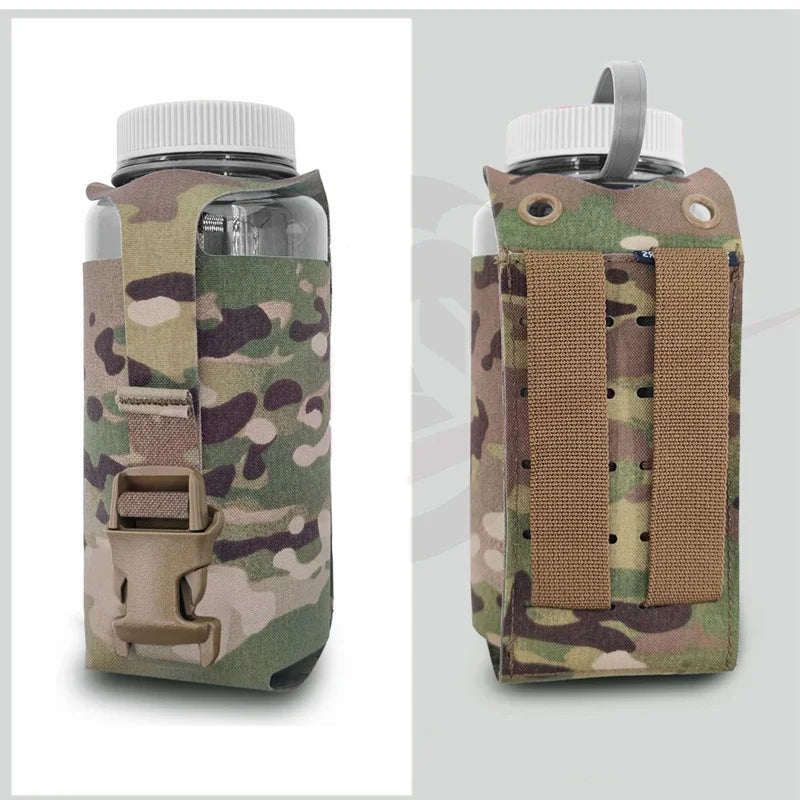 Tactical SS Style Water Bottle Pouch Airsoft Vest Bottle Holder Plate Carrier Molle Pouch Hunting 1L Bottle Bag Accessories