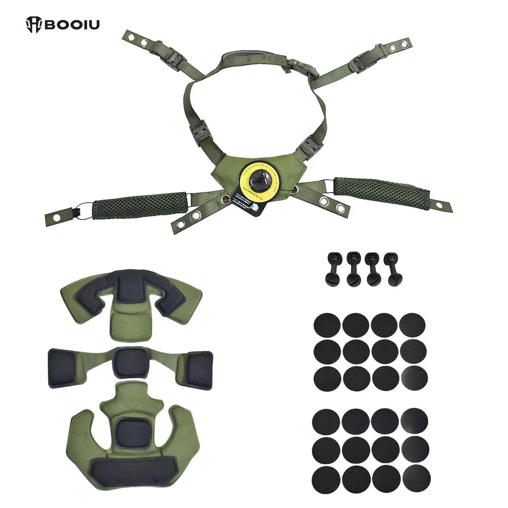 BOOIU Tactical Helmet Wendy Suspension Lanyard For Wendy FAST MICH Helmet Hanging System Chin Strap Airsoft Helmet Accessories