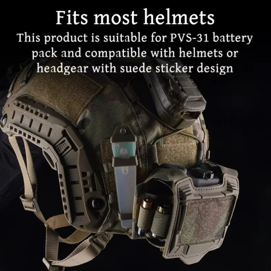 K Series Outdoor Camping Helmet Battery Sub-pouch Multifunctional Storage Bag Night Vision Device Battery Case