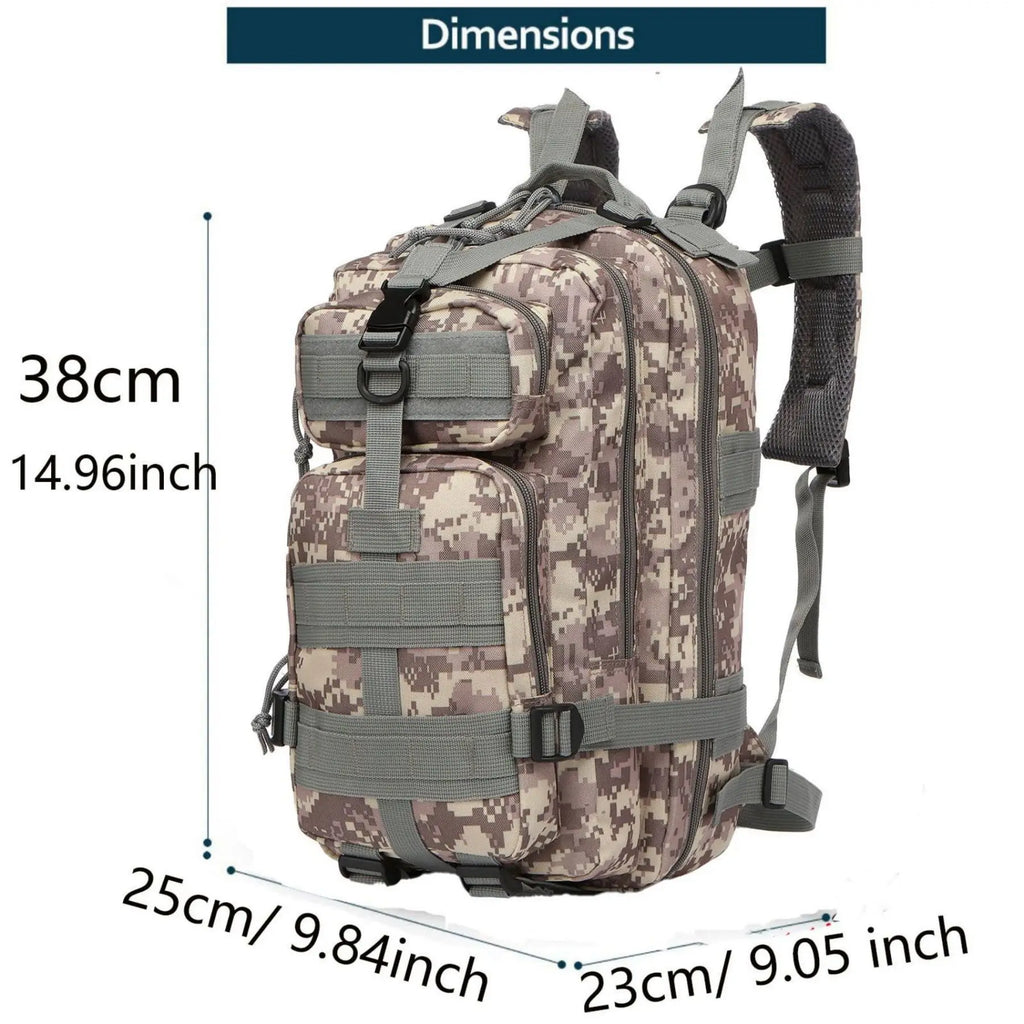 25L  Outdoor  Rucksacks Tactical Sports Camping Hiking Waterproof Trekking Fishing Hunting Bag Backpack