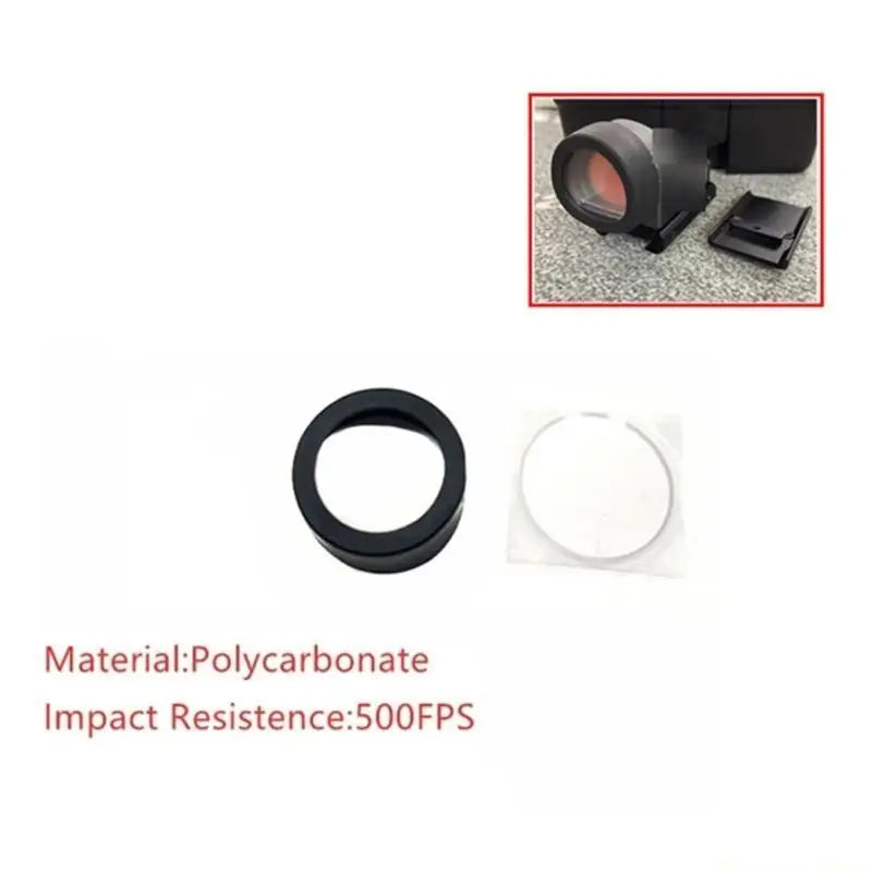31BE Tactically LED Light Len Guard Redness Dots Sight Cover Len Guard Flashlight Len Protectors