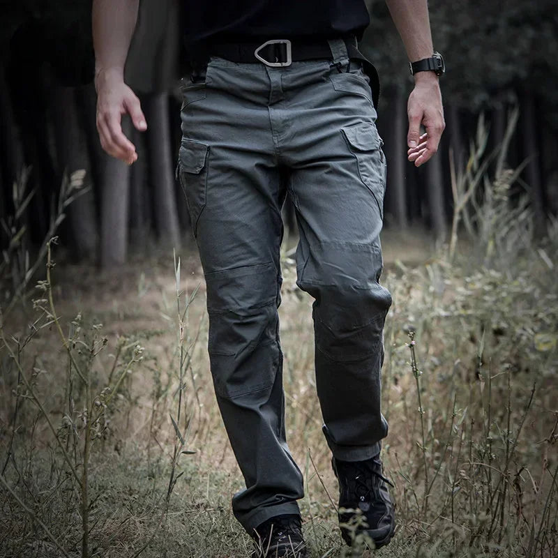 IX9 K7 Stretch Canvas 97% Cotton 3% Spandex Tactical Pants For Men Climbing Hiking Trekking Cargo Pants Trousers