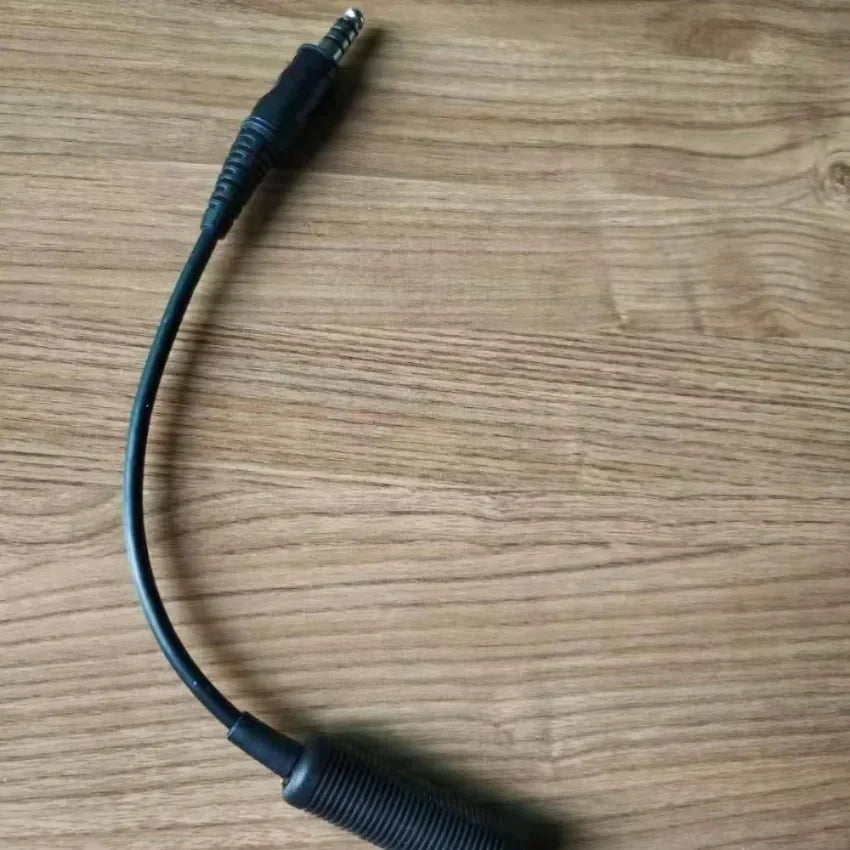 Tactical Headset U-174 Cable Adapter Cable NATO/Military To Civilian Cable Adapter for Pelto Comta/msaSordin/tciLiberator