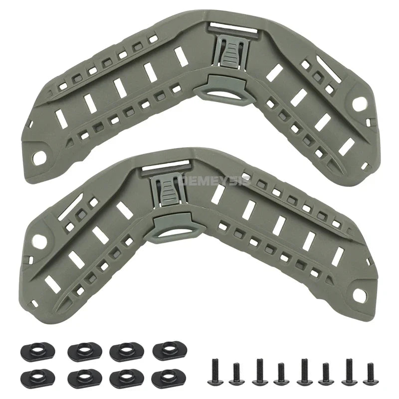 1 Pair Tactical Helmet Side Guide Rails Paintball CS Fast Helmet ARC Guide Rail Adapter Accessories for FAST SF HIGH CUT Helmets