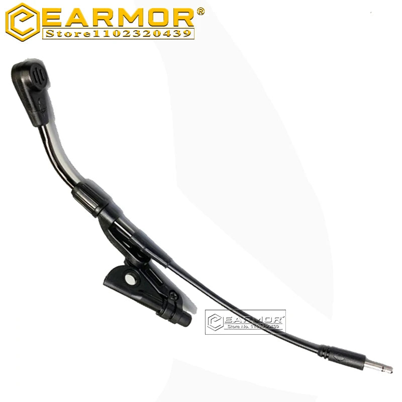 Earmar Shooting Earmuff Microphone Boom Replacement Boom for Tactical Headset M32 and M32H Communications Microphone Accessories