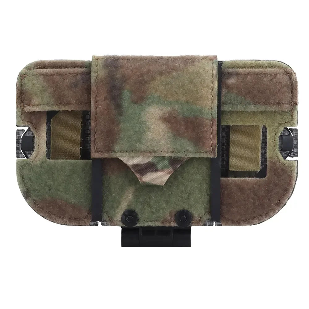 Tactical Phone Pouch Molle Airsoft  Chest Foldable Rack Phone Map Case Outdoor Camping Hunting Navigation Board