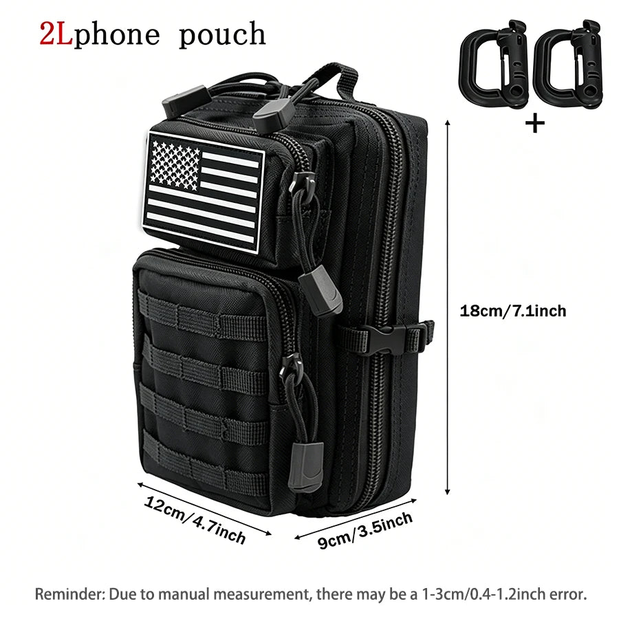 Multi functional portable carry on bag with 4 different carrying methods, large capacity outdoor waist bag