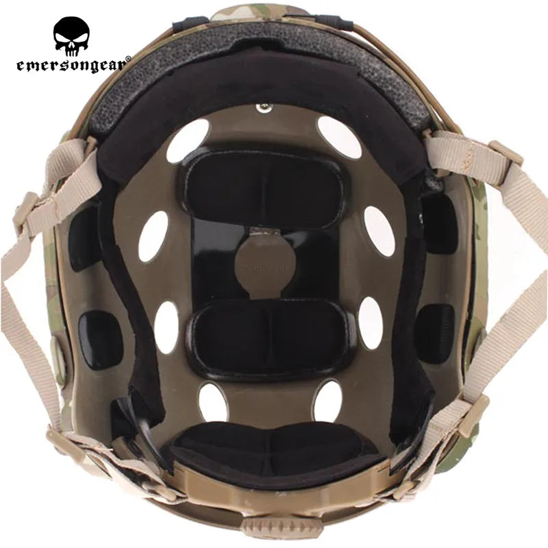 Emersongear Tactical PJ Type Fast Helmet Combat Hunting Adjustable  Headwear Protective Gear ABS