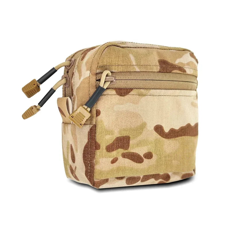 Tactical GP MOLLE Pouch Multicam Airsoft EDC Small Square Dump Pouch Outdoor Sundry Storage Waist Bag