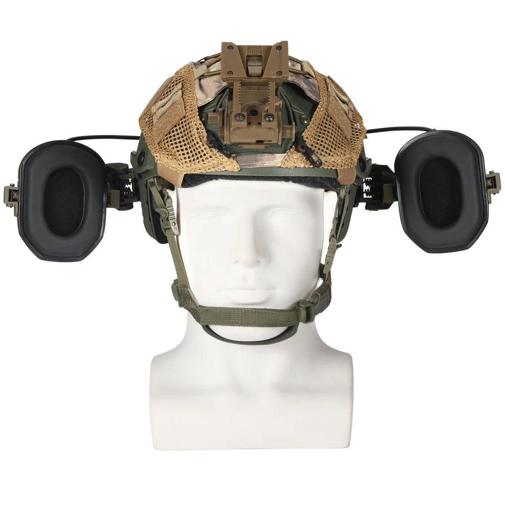 For Shooting Electronic Hearing NRR 23 Noise Protection Noise Reduction Active Hunting Headphone Active Helmet Mounted Earmuffs