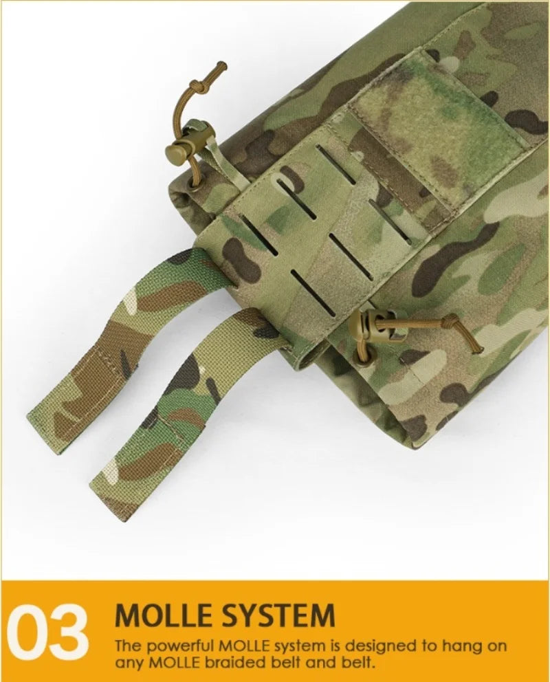 Molle Tactical Foldable Recycling Bag Dump Pouch MOLLE Drop Pouch durable Mini Magazine Utility Pouch