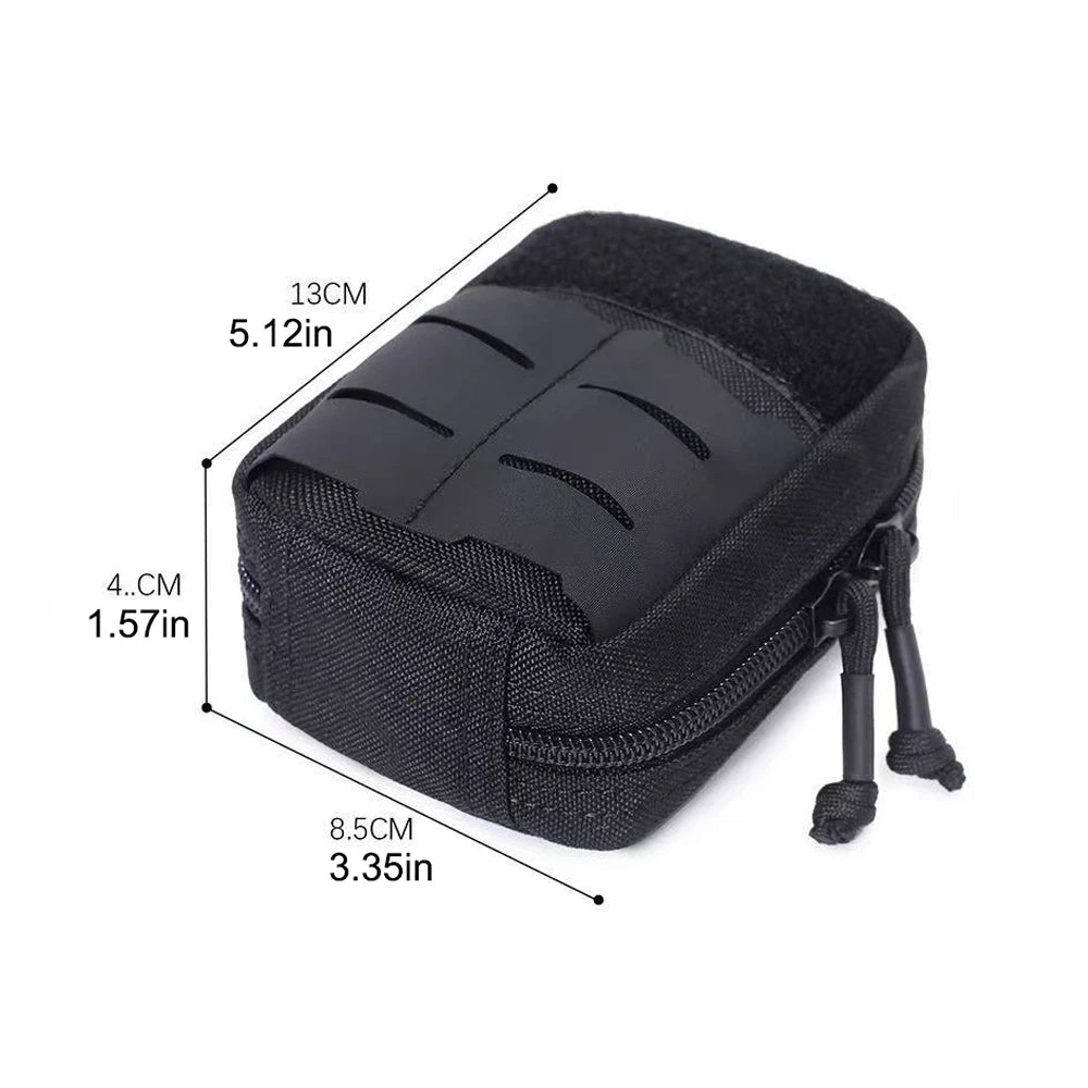 Outdoor Tactical MOLLE Waist Bag Camouflage Crossbody Sling Bag Multifunctional Mini Shoulder Bag Casual Commute Small Pouch