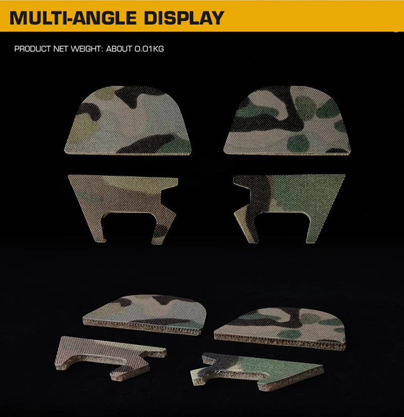 1pair GEN6 Tactical Headset Magic Fastener(AMP Style) ,Magic Patch for AMP Hunting Shooting Headphone Headset